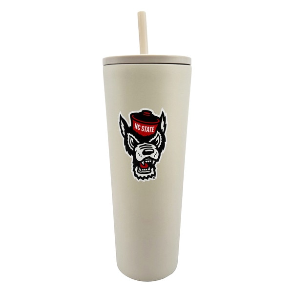Powder Coat Straw Tumbler - Sand wi